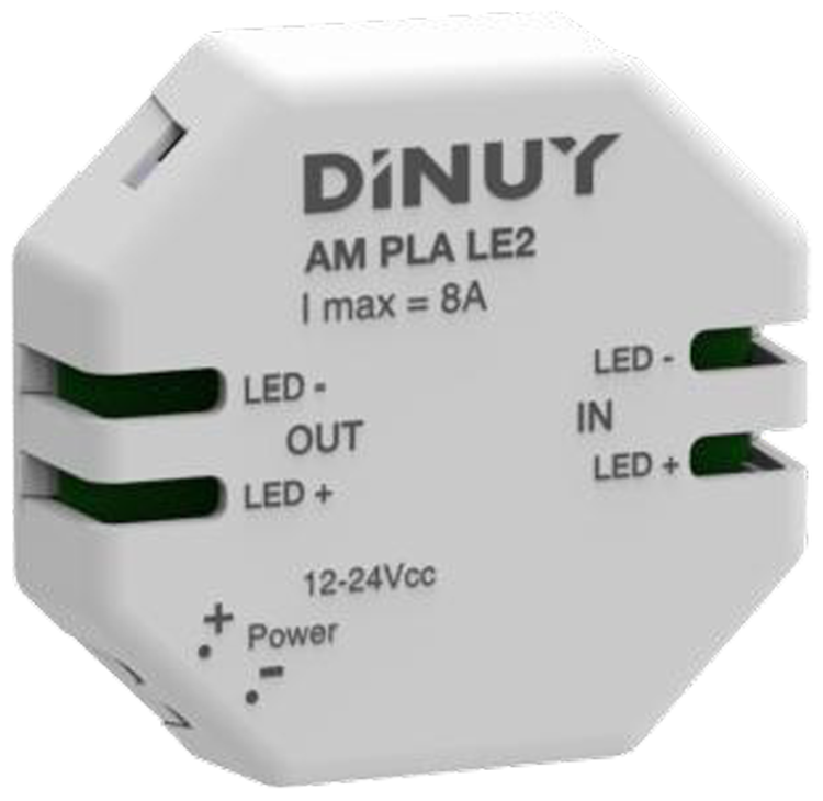 Wzmacniacz sygnału do taśm LED 12-48 VDC, max. 8 A AMPLALE2 Tracon Electric