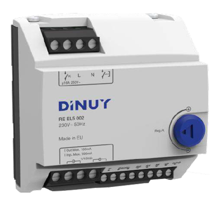 Regulator mocy światła, 1-10V, na szynę DIN, 5 modułów 230 VAC, 50 Hz, max. 16 A REEL5002 Tracon Electric