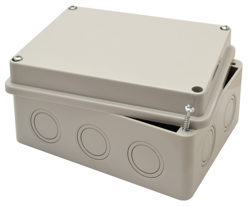 Obudowa elektroniczna, jasnoszara, pełna pokrywa 150×110×70mm, IP54 MED15117 Tracon Electric