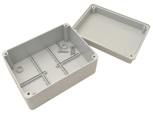 Obudowa elektroniczna, jasnoszara, pełna pokrywa 150×110×70mm, IP54 MED15117S Tracon Electric