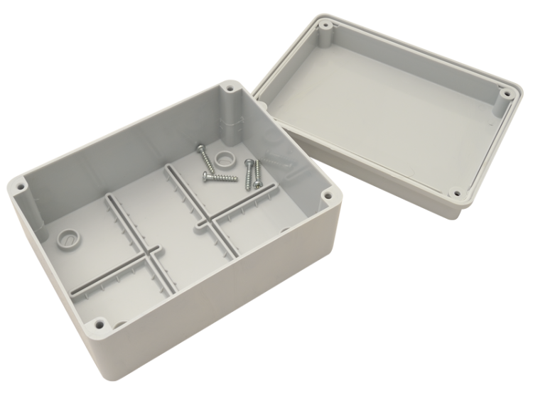 Obudowa elektroniczna, jasnoszara, pełna pokrywa 150×110×70mm, IP54 MED15117S Tracon Electric