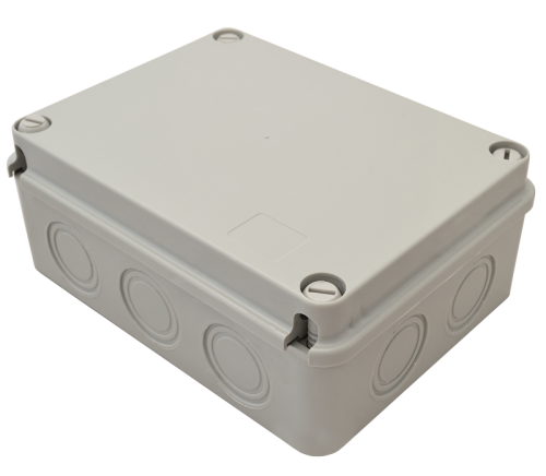 Obudowa elektroniczna, jasnoszara, pełna pokrywa 190×145×80, IP67 MED19148 Tracon Electric