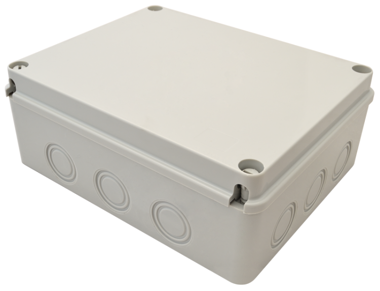 Obudowa elektroniczna, jasnoszara, pełna pokrywa 250×200×90, IP67 MED25209 Tracon Electric