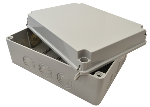 Obudowa elektroniczna, jasnoszara, pełna pokrywa 310×230×130, IP67 MED312313 Tracon Electric