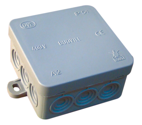 Elastyczna puszka montażowa, natynkowa, szara 75×75×40mm, IP54 PD75X75 Tracon Electric