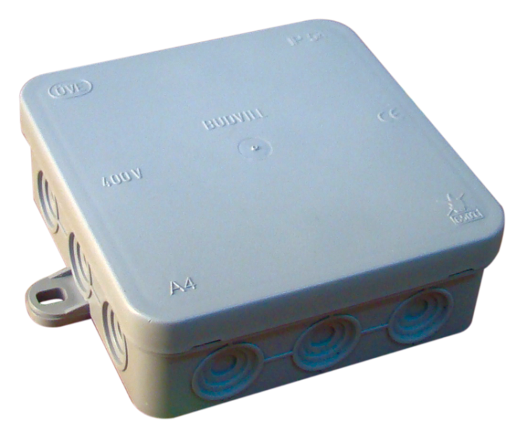 Elastyczna puszka montażowa, natynkowa, szara 100×100×40mm, IP54 PD100X100 Tracon Electric