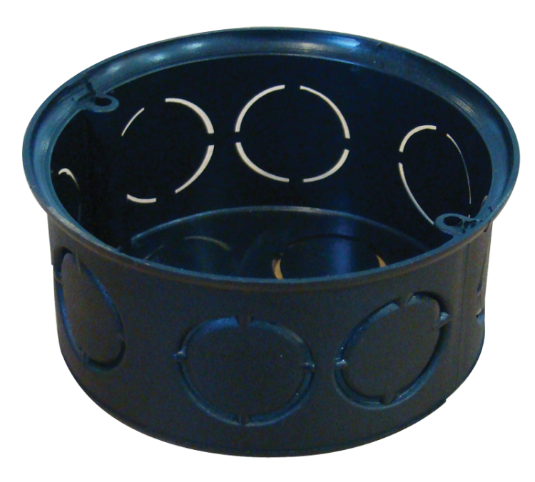 Perforowana puszka montażowa, z pokrywą, czarna 72×36mm D70SZT Tracon Electric