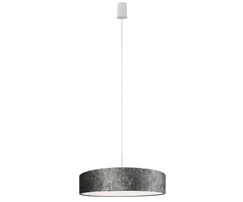 Lampa sufitowa wisząca Loft CROCO GRAY IV ZWIS 8948 NOWODVORSKI Lighting 3xE27 nowoczesna oświetleniowa Industrialna abażur szary biały biała metal Inspiracje Premium