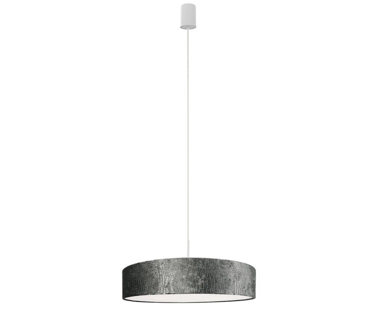 Lampa sufitowa wisząca Loft CROCO GRAY IV ZWIS 8948 NOWODVORSKI Lighting 3xE27 nowoczesna oświetleniowa Industrialna abażur szary biały biała metal Inspiracje Premium