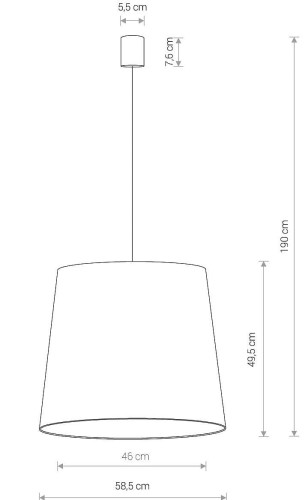 Lampa sufitowa wisząca Loft CONE L PINK 8437 NOWODVORSKI Lighting E27 nowoczesna oświetleniowa zwis Industrialna żyrandol abażur aksamit różowo-biały różowa biała Inspiracje Premium