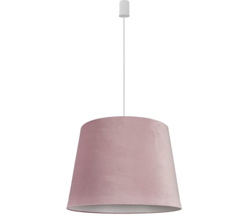 Lampa sufitowa wisząca Loft CONE L PINK 8437 NOWODVORSKI Lighting E27 nowoczesna oświetleniowa zwis Industrialna żyrandol abażur aksamit różowo-biały różowa biała Inspiracje Premium