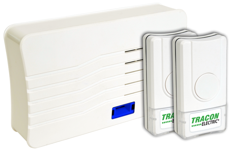 Dzwonek bezprzewodowy 3×AA, 1×CR2032, IP44, 100m, 10 music BELLW2-2V1 Tracon Electric