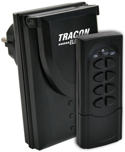 Gniazdo ze zdalnym sterowaniem 230VAC, 50Hz, 3600W, IP44, 433,92MHz RCS11-IP Tracon Electric