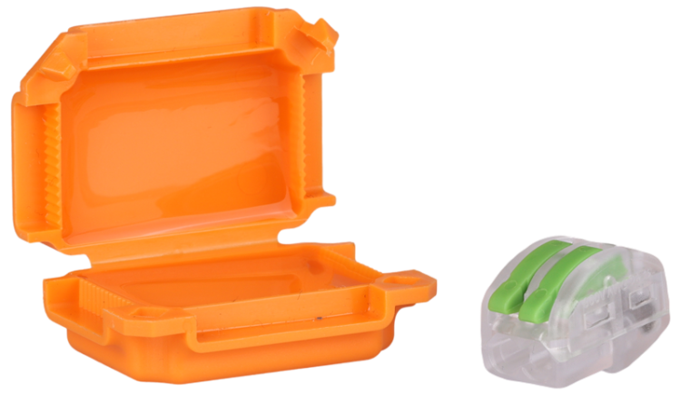 Wodoodporna obudowa z tworzywa sztucznego, pomarańczowa 41x28x19mm, IPX8 BOXW1 Tracon Electric