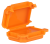 Wodoodporna obudowa z tworzywa sztucznego, pomarańczowa 41x28x19mm, IPX8 BOXW1 Tracon Electric