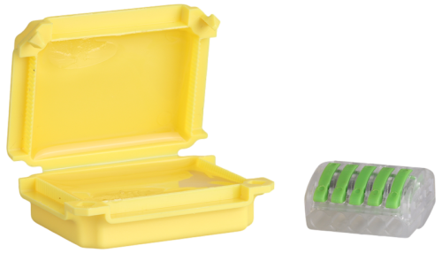 Wodoodporna obudowa z tworzywa sztucznego, żółta 53x39x24mm, IPX8 BOXW3 Tracon Electric