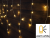 Kurtyna świetlna z sopli świątecznych, zewn./wewn. (22023) 230VAC, 5+10M, 250LED, 6W, 2600-2700K, IP44 CHRIOB10WW Tracon Electric