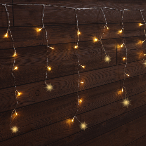 Kurtyna świetlna z iskrzących sopli świątecznych, zewn./wewn 230VAC, 5+10M, 250LED, 6W, 2600-2700K, IP44 CHRIOSW10WW Tracon Electric