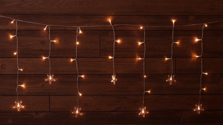 Świąteczna dekoracja okienna LED , gwiazda, na baterie (X230 Timer 6+18h, 40LED, 3000K, 3xAA CHRWS40WW Tracon Electric