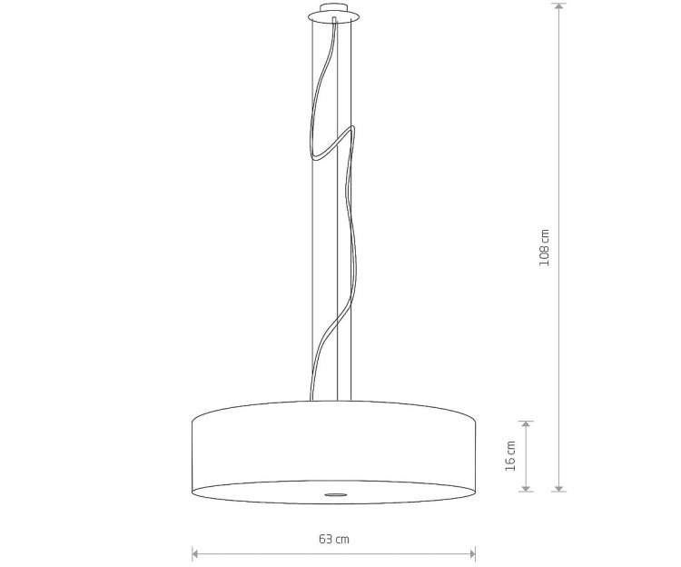 Lampa sufitowa wisząca Loft VIVIANE WHITE III ZWIS 6772 NOWODVORSKI Lighting 3xE27 nowoczesna oświetleniowa zwis Industrialna żyrandol abażur tkanina biały Inspiracje Premium