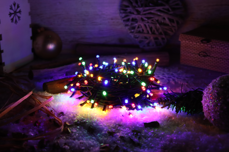Lampki choinkowe, kolorowe, do użyt. na zewn./wewn. (X25030) 230VAC, 5+20M, 800LED, 6W, RGB, IP44 CHRSTHOB800RGB Tracon Electric