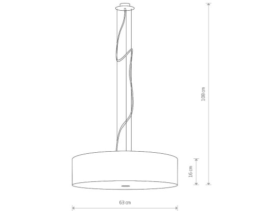 Lampa sufitowa wisząca Loft VIVIANE BLACK III ZWIS 6774 NOWODVORSKI Lighting 3xE27 nowoczesna oświetleniowa zwis Industrialna żyrandol abażur tkanina czarny Inspiracje Premium
