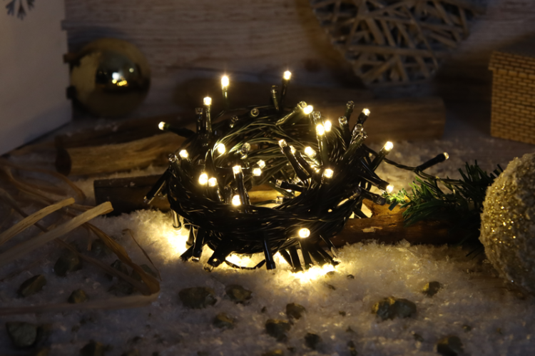 Programowalne lampki choinkowe, zewn./wewn.(X25043) 230VAC, 2+10M, 400LED, 3,6W, 2600-2700K, IP44 CHRSTHOP400WW Tracon Electric