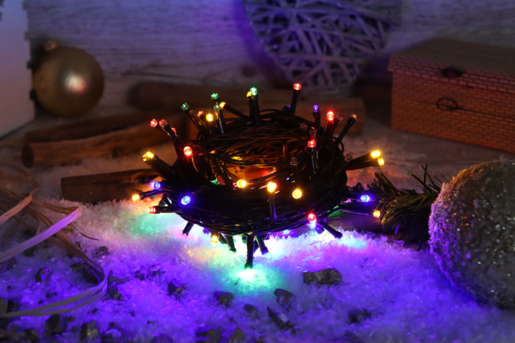 Programowalne lampki choinkowe, kolorowe,zewn./wewn.(X25047) 230VAC, 2+10M, 400LED, 3,6W, RGB, IP44 CHRSTHOP400RGB Tracon Electric