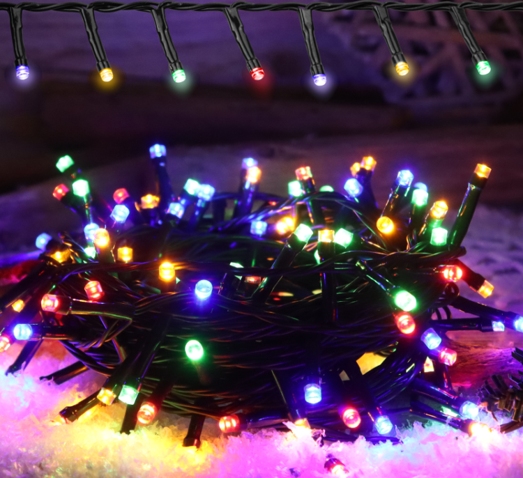 Programowalne lampki choinkowe, kolorowe,zewn./wewn.(X25048) 230VAC, 5+20M, 800LED, 6W, , RGB, IP44 CHRSTHOP800RGB Tracon Electric
