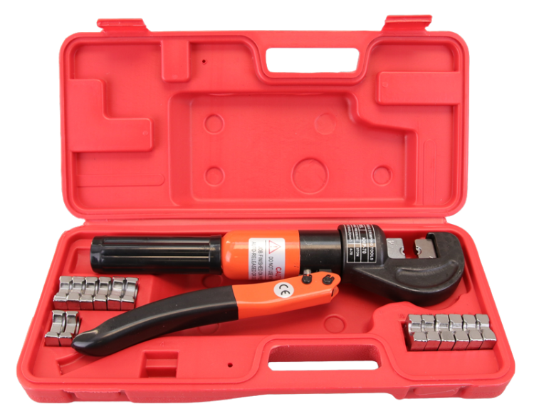 Praska hydrauliczna ręczna ze szczękami i walizką 4-70mm KHP70 Tracon Electric Prasa Zaciskarka do zaciskania przewodów