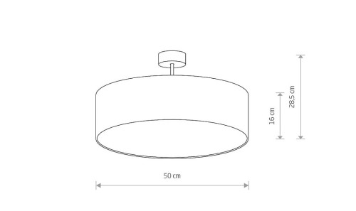 Lampa sufitowa Loft VIOLET GRAY III PLAFON 7960 NOWODVORSKI Lighting 3xE27 nowoczesna oświetleniowa Industrialna plafon abażur tkanina szary Inspiracje Premium