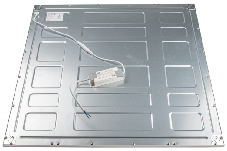 Panel LED, kwadratowy, edgelit, z okrągłym modułem świetlnym 230VAC,50Hz,40W,4000lm,3-4-6000K,IP40,UGR<19,595x595mm,EEI=F LPR606040CCT Tracon Electric