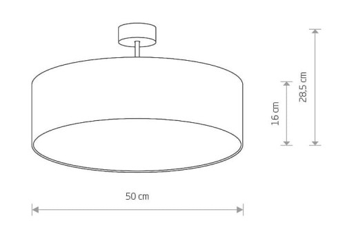 Lampa sufitowa Loft VIOLET BLACK III PLAFON 7961 NOWODVORSKI Lighting 3xE27 nowoczesna oświetleniowa Industrialna plafon abażur tkanina czarny Inspiracje Premium