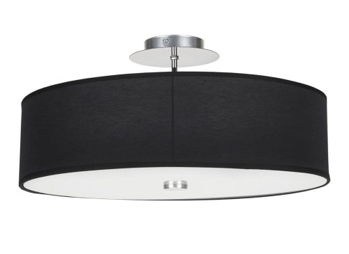 Lampa sufitowa Loft VIVIANE BLACK III PLAFON 7390 NOWODVORSKI Lighting 3xE27 nowoczesna oświetleniowa Industrialna plafon abażur tkanina czarny Inspiracje Premium