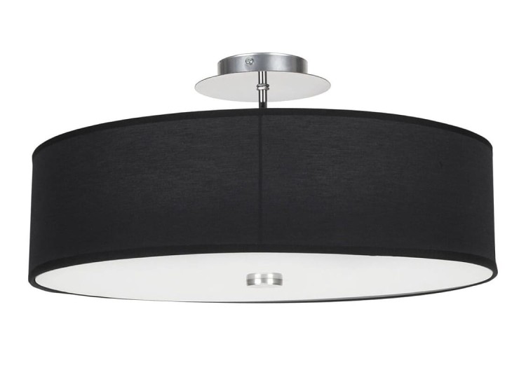 Lampa sufitowa Loft VIVIANE BLACK III PLAFON 7390 NOWODVORSKI Lighting 3xE27 nowoczesna oświetleniowa Industrialna plafon abażur tkanina czarny Inspiracje Premium