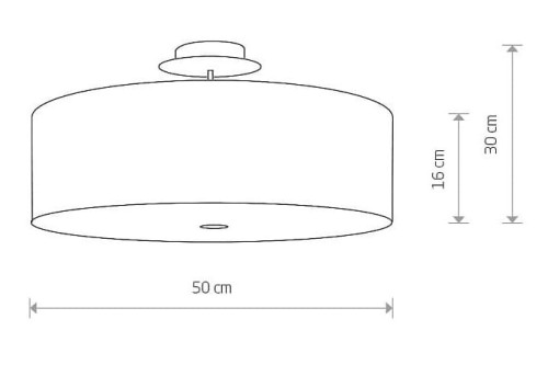 Lampa sufitowa Loft VIVIANE GRAY III PLAFON 6532 NOWODVORSKI Lighting 3xE27 nowoczesna oświetleniowa Industrialna plafon abażur tkanina szary Inspiracje Premium