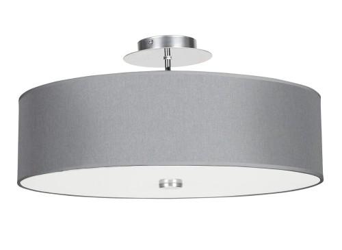Lampa sufitowa Loft VIVIANE GRAY III PLAFON 6532 NOWODVORSKI Lighting 3xE27 nowoczesna oświetleniowa Industrialna plafon abażur tkanina szary Inspiracje Premium