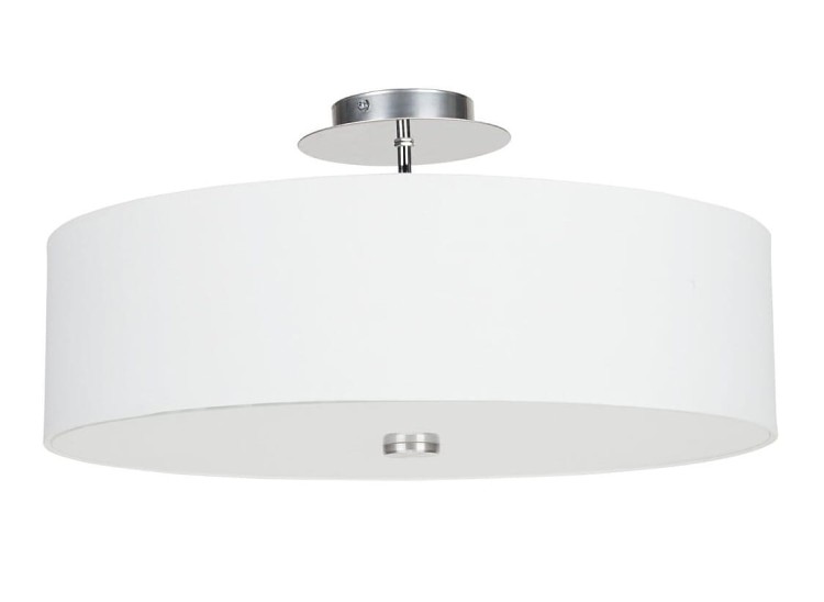 Lampa sufitowa Loft VIVIANE WHITE III PLAFON 6391 NOWODVORSKI Lighting 3xE27 nowoczesna oświetleniowa Industrialna plafon abażur tkanina biały Inspiracje Premium
