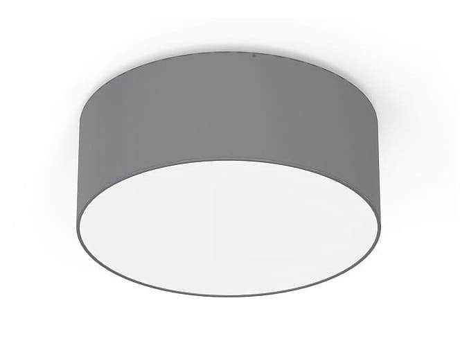 Lampa sufitowa Loft CAMERON GRAY II 9687 NOWODVORSKI Lighting 2xE27 nowoczesna oświetleniowa Industrialna plafon abażur tkanina szary Inspiracje Premium