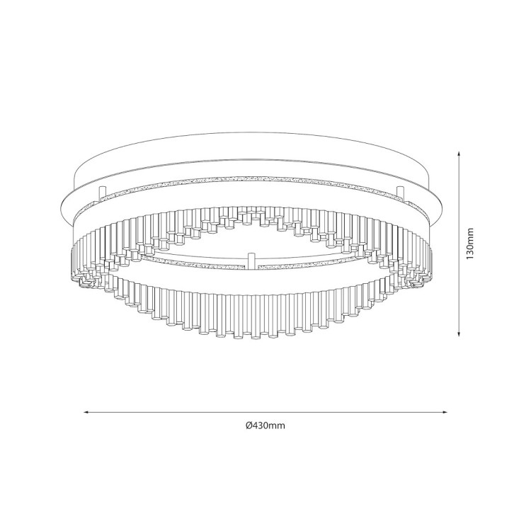 Lampa sufitowa PRECIOSA 36W LED ML1893 Milagro