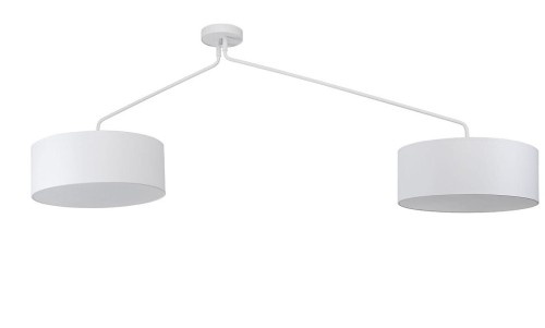 Lampa sufitowa wisząca Loft FALCON WHITE 7951 NOWODVORSKI Lighting 6xE27 nowoczesna oświetleniowa zwis Industrialna żyrandol abażur tkanina biały Inspiracje Premium