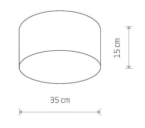 Lampa sufitowa Loft CAMERON WHITE II 9605 NOWODVORSKI Lighting 2xE27 nowoczesna oświetleniowa Industrialna plafon abażur tkanina biały Inspiracje Premium