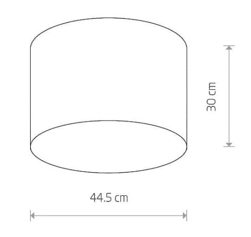 Lampa sufitowa Loft CAMERON GRAY III 9683 NOWODVORSKI Lighting 3xE27 nowoczesna oświetleniowa Industrialna plafon abażur tkanina szary Inspiracje Premium