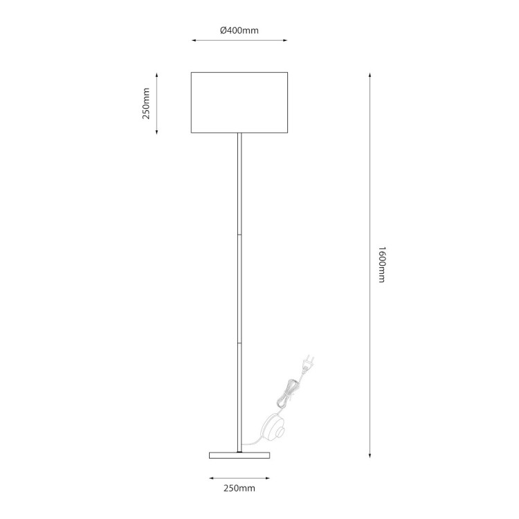 Lampa podłogowa MORGAN 1xE27 ML2237 Milagro