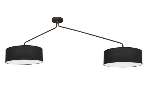 Lampa sufitowa wisząca Loft FALCON BLACK 7950 NOWODVORSKI Lighting 6xE27 nowoczesna oświetleniowa zwis Industrialna żyrandol abażur tkanina czarny Inspiracje Premium