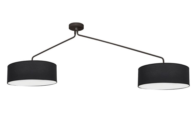 Lampa sufitowa wisząca Loft FALCON BLACK 7950 NOWODVORSKI Lighting 6xE27 nowoczesna oświetleniowa zwis Industrialna żyrandol abażur tkanina czarny Inspiracje Premium