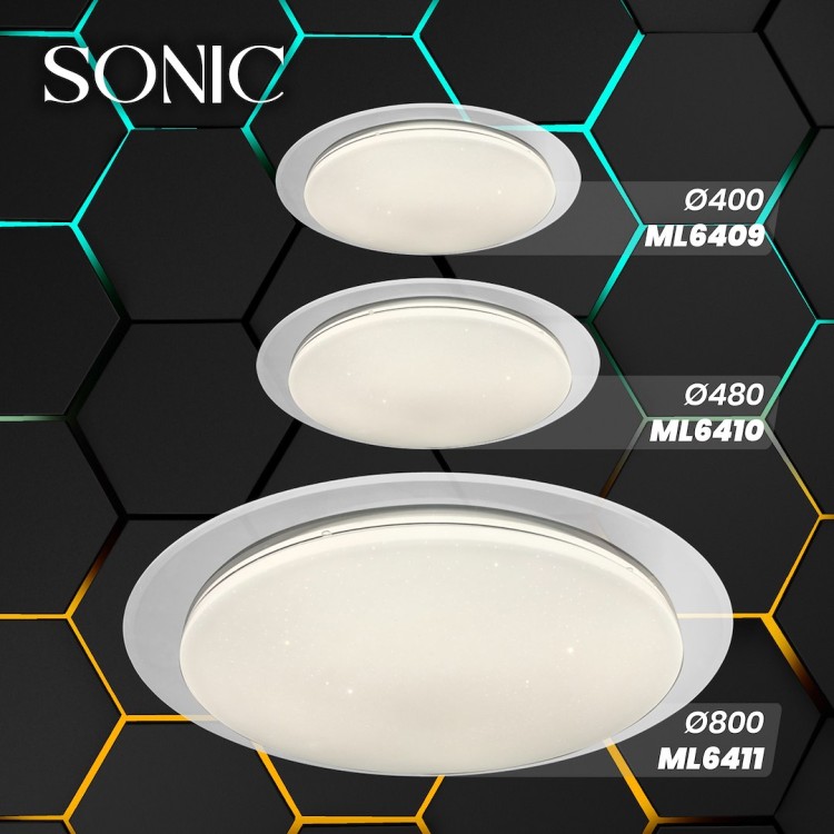 Plafon SONIC 35W LED O450 mm ML6410 Milagro