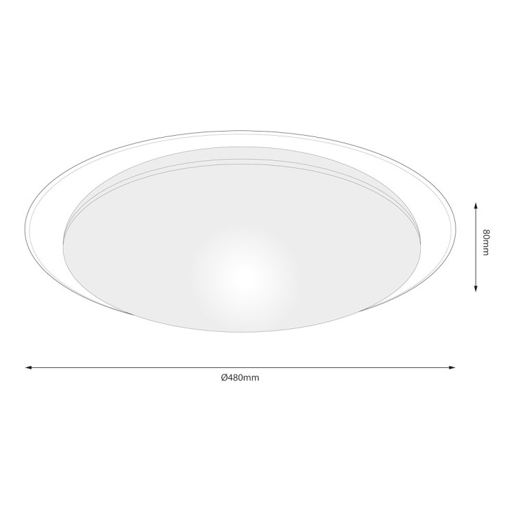 Plafon SONIC 35W LED O450 mm ML6410 Milagro