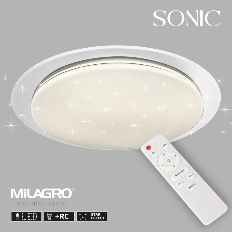 Plafon SONIC 100W LED O850 mm ML6411 Milagro