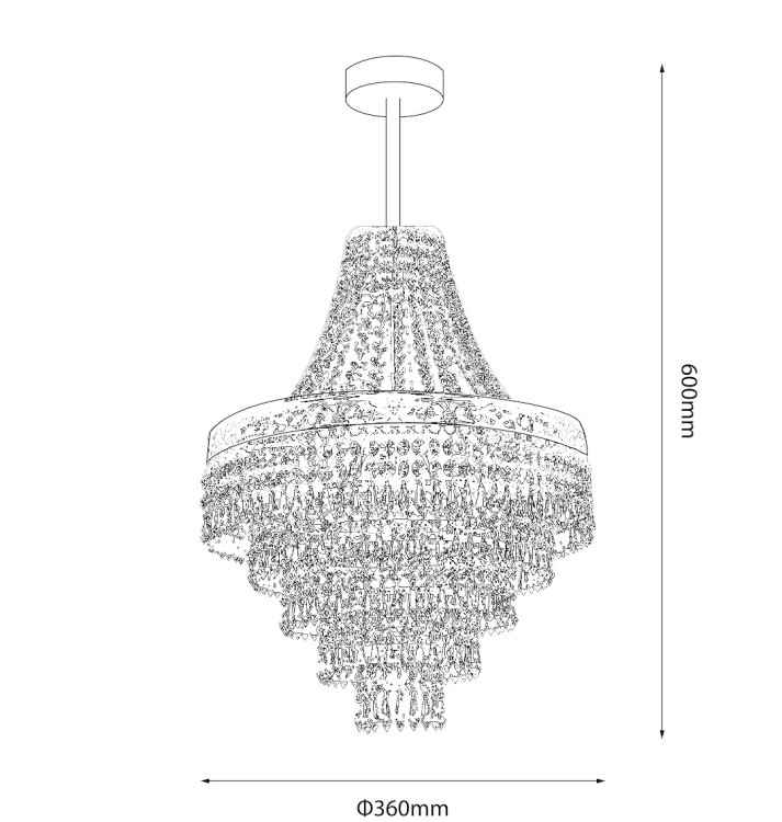 Żyrandol CORAL 3xE14 MLP1586 Milagro
